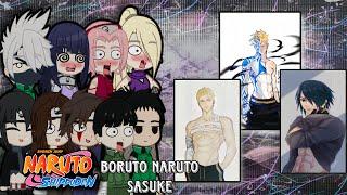 Friends Naruto React To Future // Boruto, Naruto, Sasuke (/) Gacha Reaction