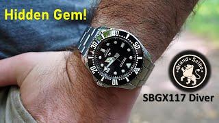 The First (and Best) GRAND SEIKO Quartz Diver! - SBGX117 Watch Review