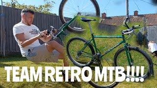 RETRO SARACEN TEAM MOUNTAIN BIKE Also trick goes bad, I fall off 