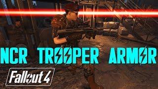 NCR TROOPER ARMOR AUG AND BERETTA 92FS - Fallout 4 Mod Spotlight PC