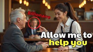 The Waitress Helped a 65 Year Old Man Eat and It Had a Beautiful Ending | Moral Stories