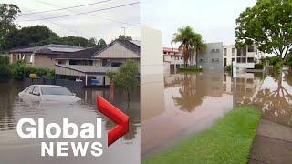 Heavy rains in Australia flood towns in New South Wales, Queensland