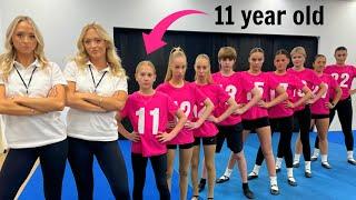 Ages 11 to 22 compete in GYMNASTICS Tournament! What age is the best gymnast?