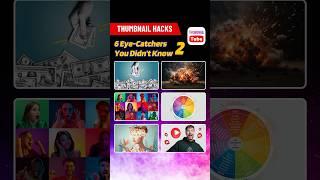 [EP2] 6 Thumbnail Eye-Catchers You Didn't Know | Thumbnail Hacks#tubecut #thumbnail #hack #tutorial