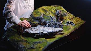 Creating a Beautiful Landscape for my Perfect Grade Millennium Falcon