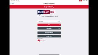 NCEdCloud iPad Login