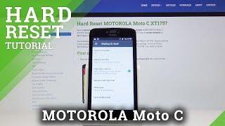 Factory Reset MOTOROLA Moto C - Delete All Content & Settings