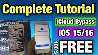 Complete Tutorial Free iCloud Bypass iOS 15/16 | Bypass iCloud Activation Lock Free Windows Tool |