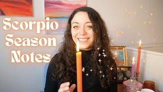 SCORPIO SEASON NOTES | Do you feel that vibrational change?