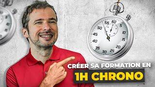 Comment créer sa formation en 1h