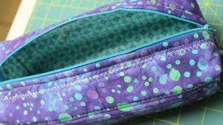 Zippered Box Pouch Tutorial- How to install a zipper
