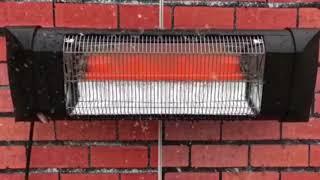 Waterproof Wall Mounted Patio Heater - IP55 Waterproof Test