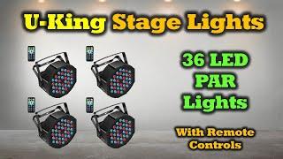 U King 36 LED PAR Light - Set of 4 = Great Light & Great Value