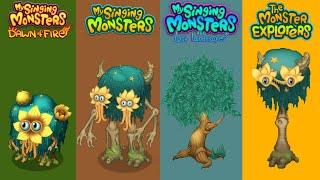 Dawn Of Fire Vs My Singing Monsters Vs Lost Landscapes Vs Monster Explorers | Redesign Comparisons