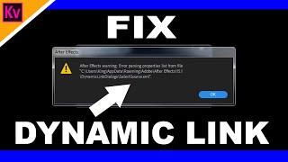 Simple Way to FIX Dynamic Link Error Between Premiere Pro and After Effects