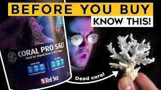 Red Sea salt Coral Pro - How to mix and mistake