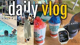 Daily Vlog | Healthy habits, 10k hot girl walk, Swim lessons, Indoor karting