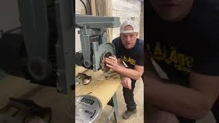 How to operate a Radial Arm Saw by @dustylumberco