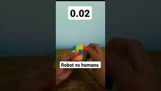 Robot vs humans ...#shorts #Cube #skit #cubing #respect