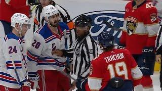 Chris Kreider Throws Matthew Tkachuk's Mouth Guard