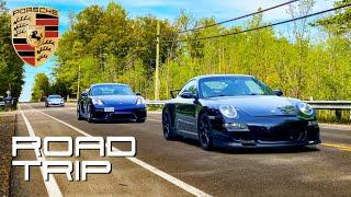 Road Trip with Porsche 911 GT3, 718 GT4, 981 GT4, and Boxster S