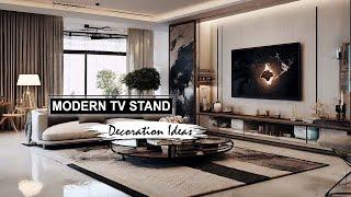 Modern TV Stand Decoration Ideas 2024 Living Room Interior Design TV Wall Mount Stand Ideas TV Units