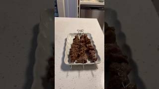 Lamb skewers!! #shorts #streetfood #skewer #fyp #cooking #food #recipe #trending