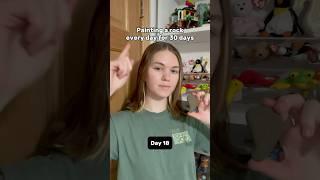 Painting a rock every day for 30 days #youtubeshorts #art #fyp