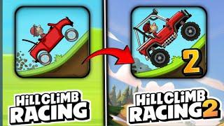 Hill climb racing 1 vs Hill climb racing 2  . #hillclimbracing2 #hcr2