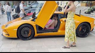 MONACO SEXY LADIES BEST SUPERCAR ARRIVALS VOL. 22 - GMK, MANUEL NEUER #monaco #supercars #viral #fyp