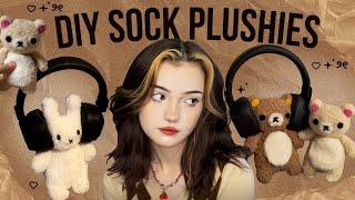 Making cute DIY toys from socks  Plush toys from Pinterest *:･ﾟ