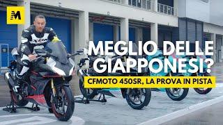 CFMOTO 450SR, va MEGLIO delle jap? La prova in pista (sotto l'acqua)