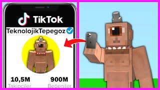 TEPEGÖZ ÜNLÜ OLDU TİKTOK VİDEOSU ÇEKİYOR!  - Minecraft