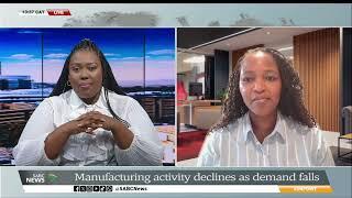 Manufacturing activity declines as demand falls