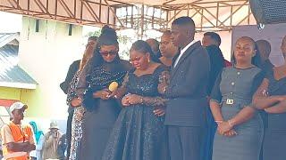 Hii imeniuma sana. Fortune mwikali emotional speech during the burial of her father