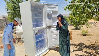 **Unexpected Surprise: Refrigerator for Grandma and Home Beautification**