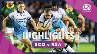 HIGHLIGHTS | Scotland v South Africa | The Famous Grouse Nations Series