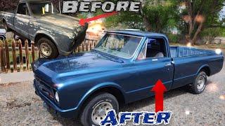 C10 Chevy Truck Finished Transformation! home garage paint job