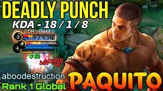 Deadly Punch Paquito VS Supreme Enemies! - Top 1 Global Paquito by aboodestruction - Mobile Legends