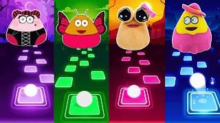 Pou song vs Pous revenge vs Poulina vs Poop pou | Tiles Hop