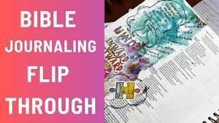 MY Bible Journaling Flip Through || Mixed Media Bible Journaling