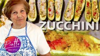 Italian Grandma Makes Stuffed Zucchini Boats  Fast and Easy Recipe!