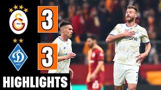 Galatasaray Vs. Dynamo Kyiv 3-3 | EXTENDED HIGHLIGHTS | UEFA Europa League | Yarmolenko