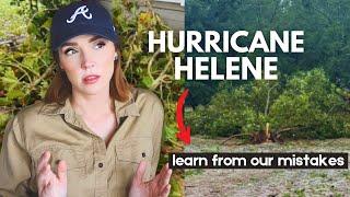 things we should have done before Hurricane Helene hit our small farm.