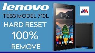 Lenovo teb3 model-710l hard reset & pattern unlock 100% success||by maxinfotech & mobile