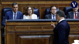Abascal abandona el pleno del Congreso tras llamar “corrupto” y “traidor” a Sánchez
