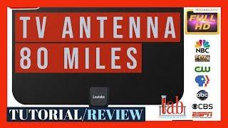 Amplified HD Digital TV Antenna 80 Miles Range