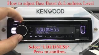 KDC 300UV How to adjust Bass Boost & Loudness Level