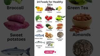 14 Foods for Healthy Skin #shorts #viral #health #skincare