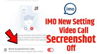 screenshot band kaise kare - imo screenshot off - imo screenshot block
